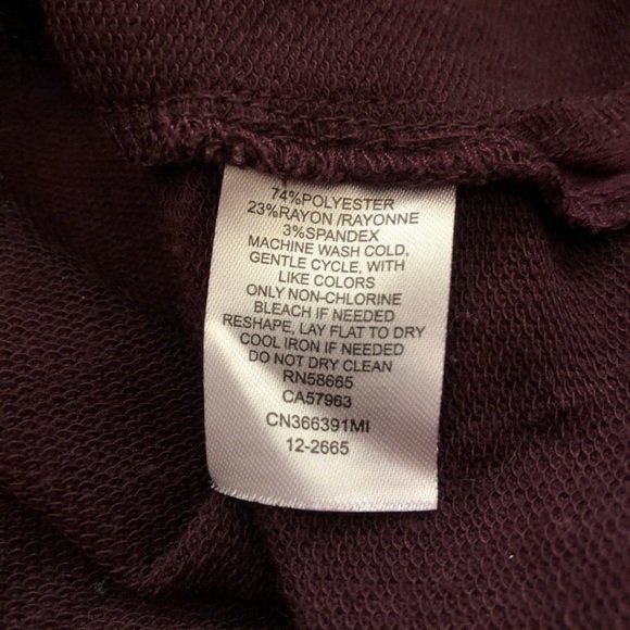 Caslon Purple Knit Mock Neck Dolman Sweater Top - Picture 9 of 9